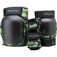 PRO-TEC STREET ADULT 3-PK PAD SET OPEN-BACK CAMO