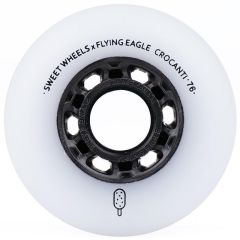 גלגל FLYING EAGLE CROCANTI WHITE 76mm