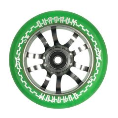 גלגל ליבת מתכת לקורקינט פעלולים AO Quadrum Wheel 115 mm Transparent Green